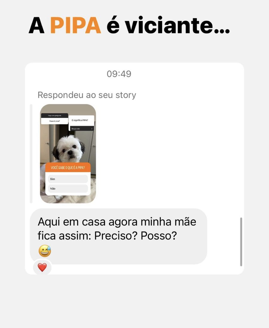 Mensagem: aqui em casa minha mãe fica assim, preciso? posso?